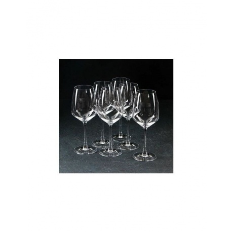 Набор бокалов для вина GISELLE 6шт 455мл CRYSTALEX CR455101GIS - фото 6
