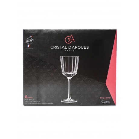 Набор бокалов для вина MACASSAR 6шт 250мл LUMINARC  CRISTAL D'ARQUES Q4346 - фото 3