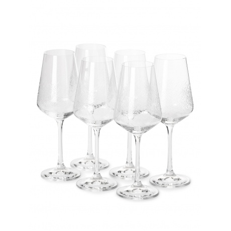 Набор бокалов для вина SANDRA Blizzard 6шт 250мл CRYSTALEX CR250101S - фото 1