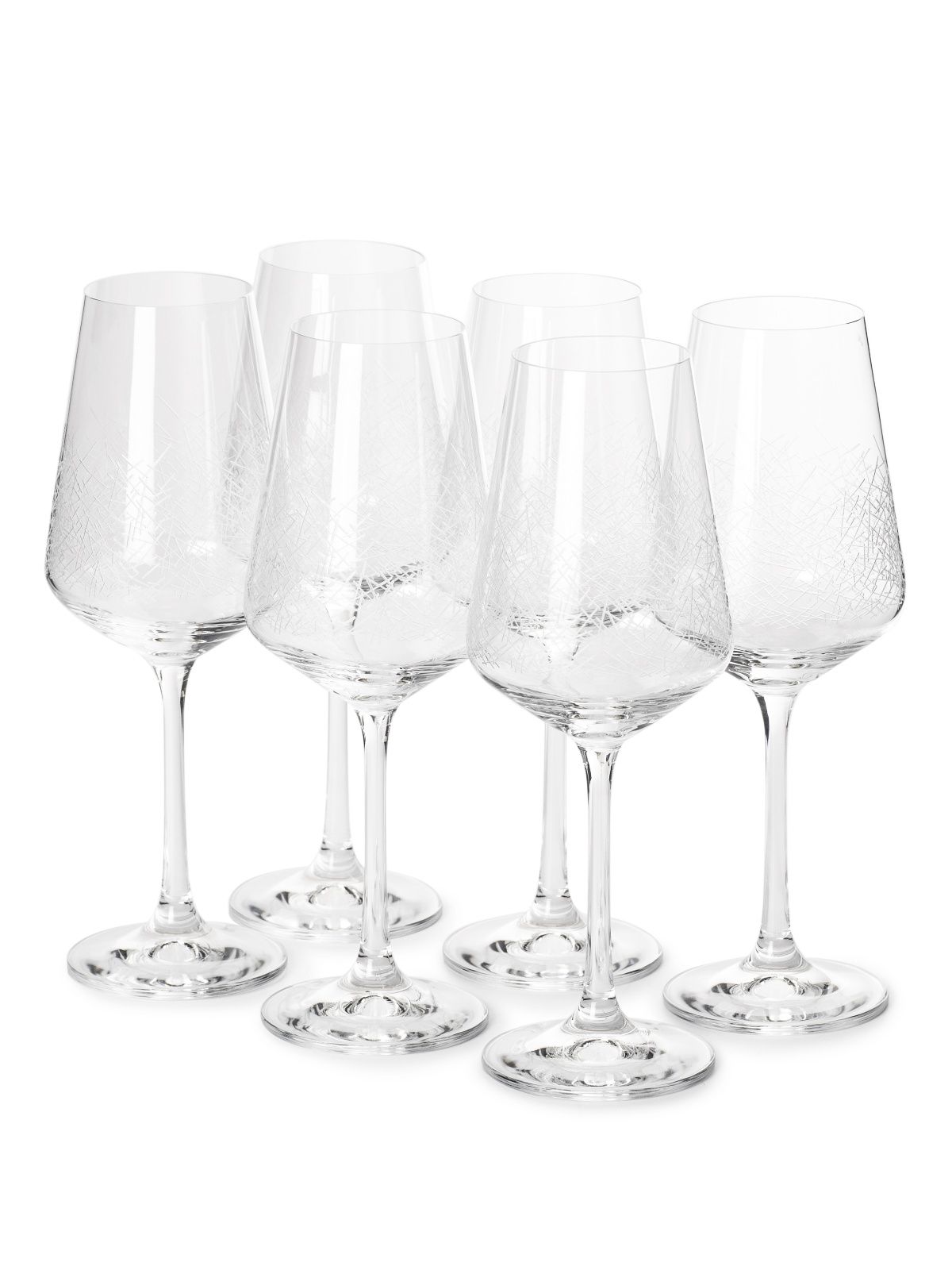 Набор бокалов для вина SANDRA Blizzard 6шт 250мл CRYSTALEX CR250101S цена и фото