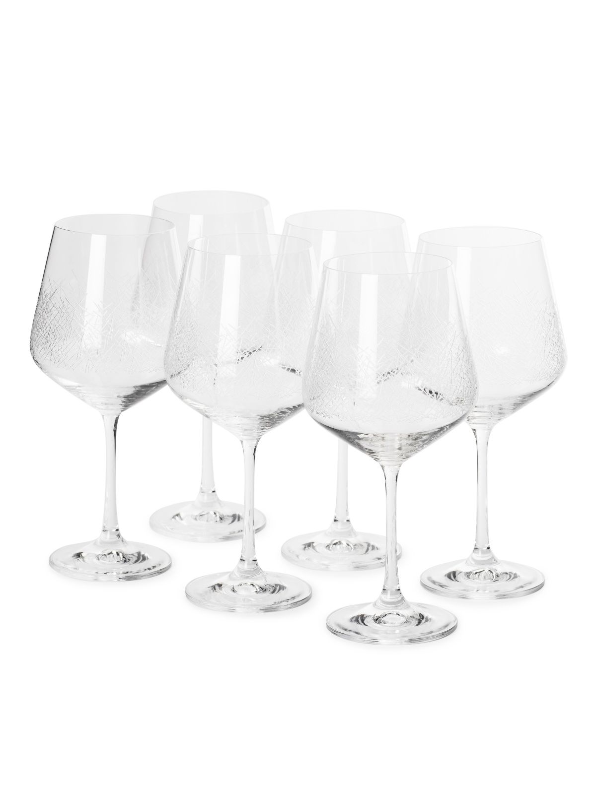 Набор бокалов для вина SANDRA Blizzard 6шт 570мл CRYSTALEX CR570101S цена и фото