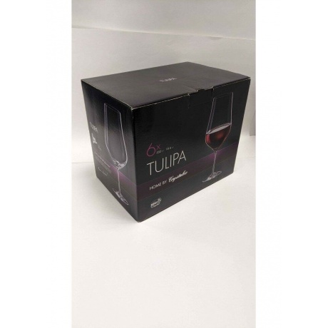 Набор бокалов для вина TULIPA 6шт 550мл CRYSTALEX CR550101T - фото 3