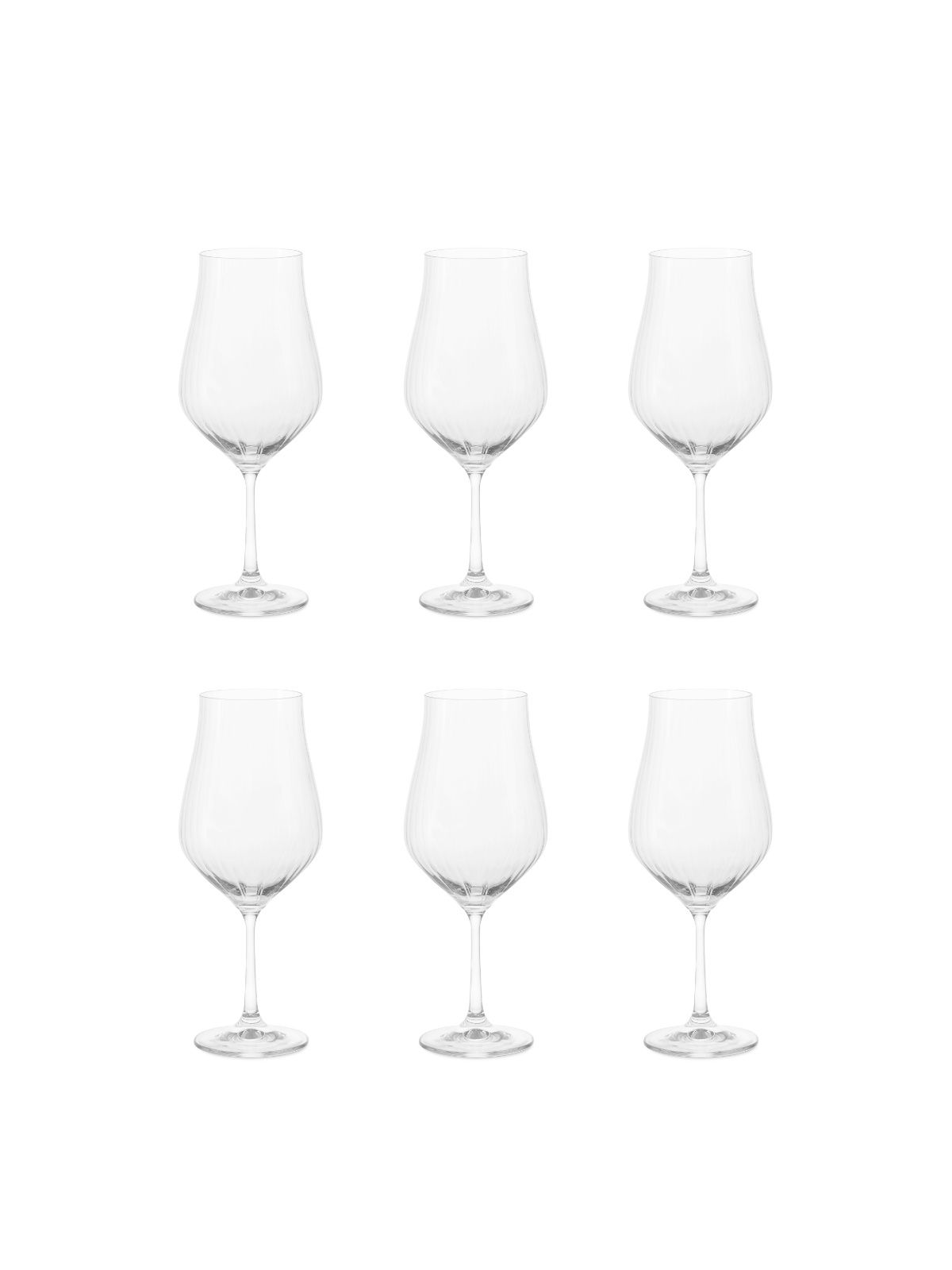 Набор бокалов для вина TULIPA OPTIC 6шт 550мл CRYSTALEX CR550101TO декантер tulipa optic 1 5л crystalex cr1500401to