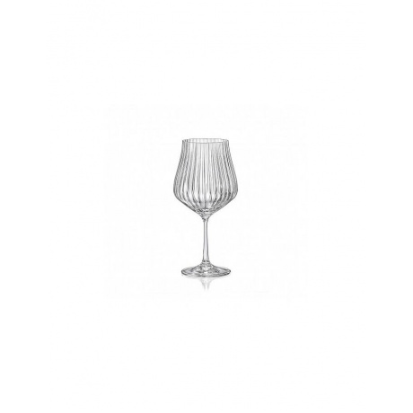 Набор бокалов для вина TULIPA OPTIC 6шт 600мл CRYSTALEX CR600101TO - фото 2