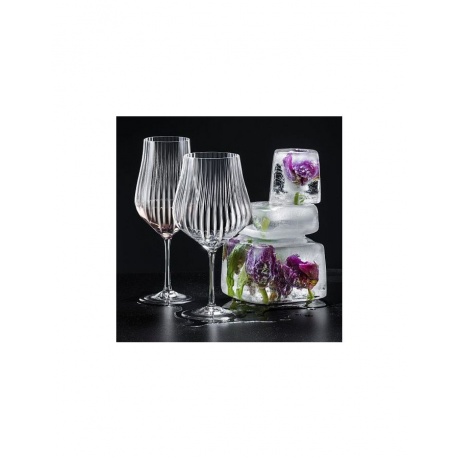 Набор бокалов для вина TULIPA OPTIC 6шт 600мл CRYSTALEX CR600101TO - фото 4