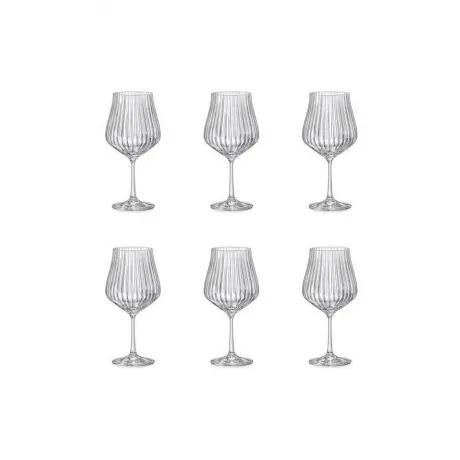 Набор бокалов для вина TULIPA OPTIC 6шт 600мл CRYSTALEX CR600101...