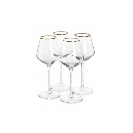 Набор бокалов для вина ULTIME BORD OR 4шт 380мл LUMINARC  CRISTAL D'ARQUES P7630 - фото 1