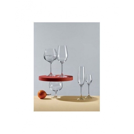Набор бокалов для вина VIOLA 6шт 350мл CRYSTALEX CR350101V - фото 4