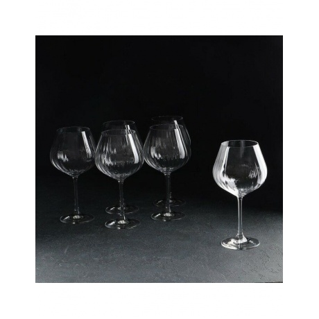 Набор бокалов для вина VIOLA 6шт 570мл CRYSTALEX CR570101V - фото 4