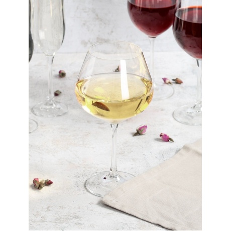 Набор бокалов для вина VIOLA 6шт 570мл CRYSTALEX CR570101V - фото 8