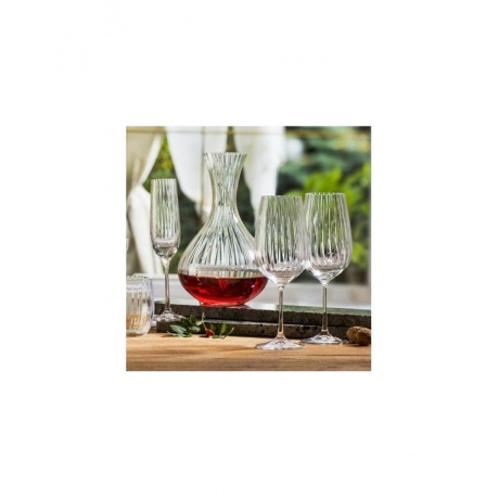Набор бокалов для вина WATERFALL 6шт 550мл CRYSTALEX CR550101W - фото 5