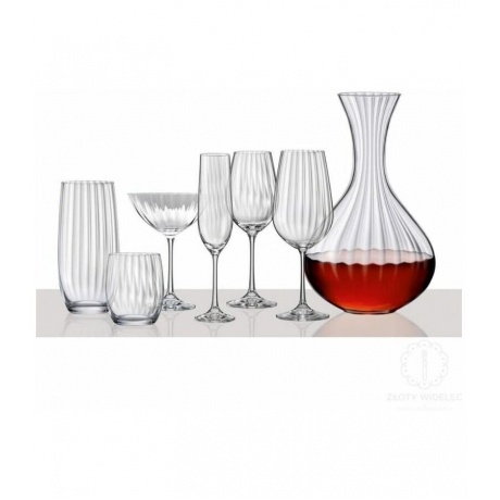 Набор бокалов для вина WATERFALL 6шт 550мл CRYSTALEX CR550101W - фото 7
