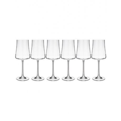 Набор бокалов для вина XTRA 6шт 360мл CRYSTALEX CR360101X - фото 1