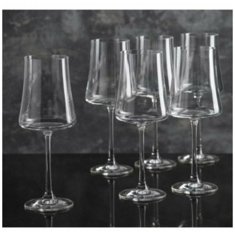 Набор бокалов для вина XTRA 6шт 360мл CRYSTALEX CR360101X - фото 7