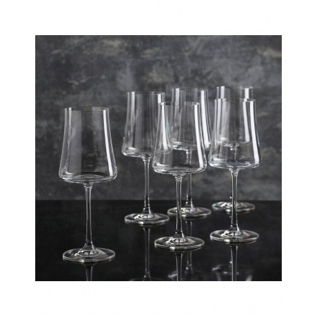 Набор бокалов для вина XTRA 6шт 460мл CRYSTALEX CR460101X - фото 8