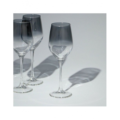 Набор бокалов для вина СЕЛЕСТ СЕРЕБРЯНАЯ ДЫМКА 4шт 270мл LUMINARC O0093 - фото 8