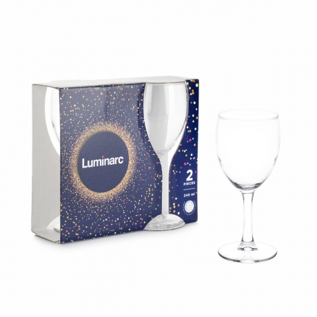 Набор бокалов для вина ЭЛЕГАНС 2шт 245мл LUMINARC Q3530 - фото 2