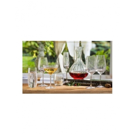Набор бокалов для мартини WATERFALL 6шт 340мл CRYSTALEX CR340101W - фото 4
