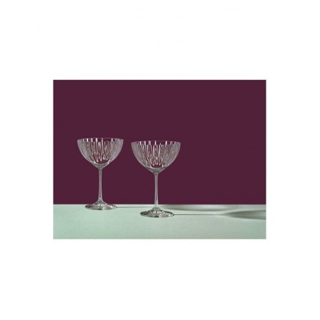Набор бокалов для мартини WATERFALL 6шт 340мл CRYSTALEX CR340101W - фото 5