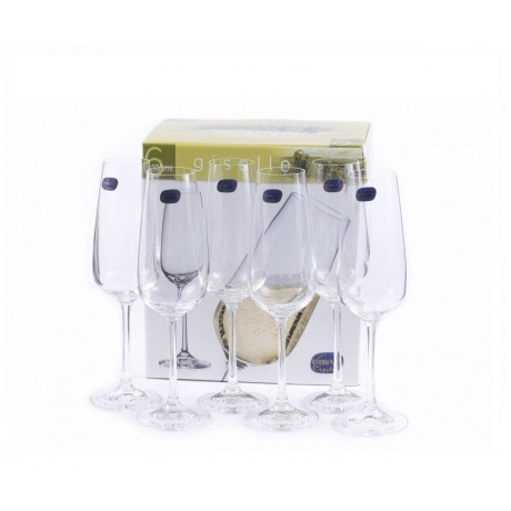 Набор бокалов для шампанского GISELLE 6шт 190мл CRYSTALEX CR190104GIS - фото 2