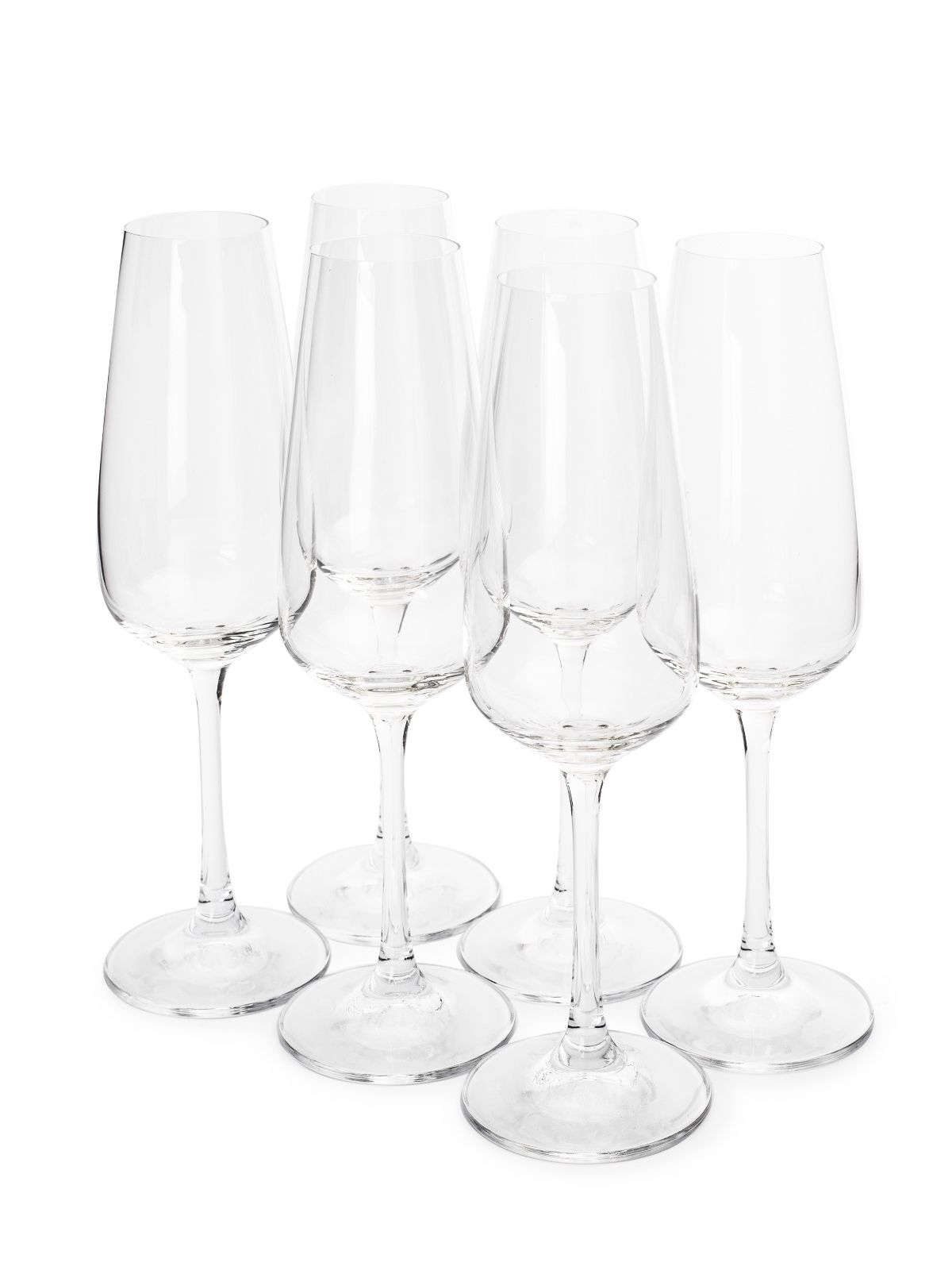 Набор бокалов для шампанского GISELLE 6шт 190мл CRYSTALEX CR190104GIS