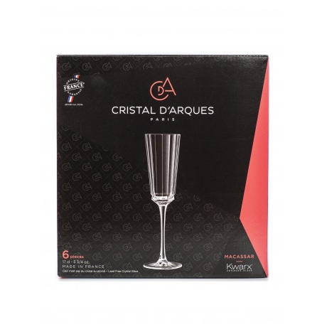 Набор бокалов для шампанского MACASSAR 6шт 170мл LUMINARC  CRISTAL D'ARQUES Q4335 - фото 5