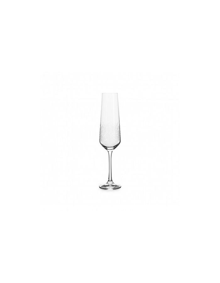 Набор бокалов для шампанского SANDRA Blizzard 6шт 200мл CRYSTALEX CR200104S цена и фото