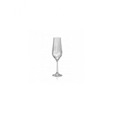 Набор бокалов для шампанского TULIPA OPTIC 6шт 170мл CRYSTALEX CR170104TO - фото 1