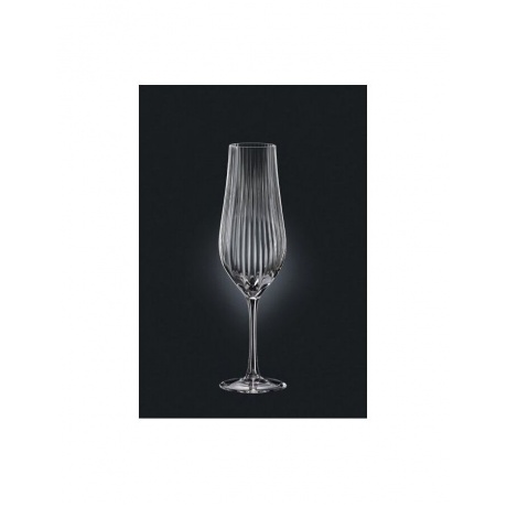 Набор бокалов для шампанского TULIPA OPTIC 6шт 170мл CRYSTALEX CR170104TO - фото 9