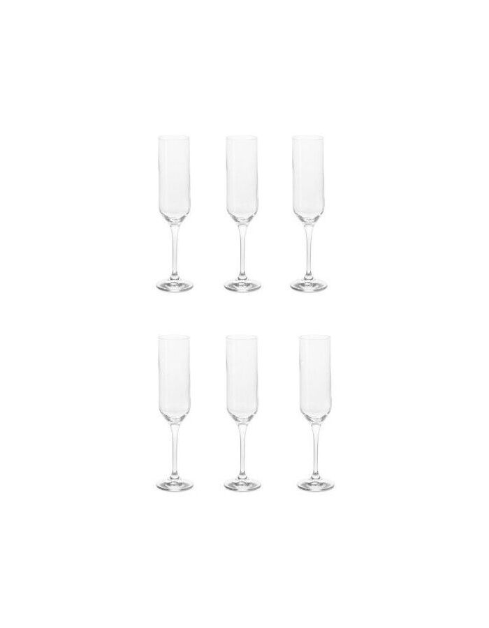 цена Набор бокалов для шампанского UMMA 6шт 200мл CRYSTALEX CR200104U