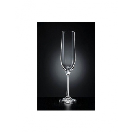 Набор бокалов для шампанского VIOLA 6шт 190мл CRYSTALEX CR190104V - фото 3