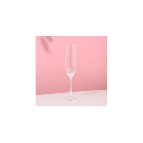 Набор бокалов для шампанского VIOLA 6шт 190мл CRYSTALEX CR190104V - фото 6