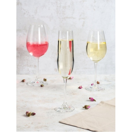 Набор бокалов для шампанского VIOLA 6шт 190мл CRYSTALEX CR190104V - фото 9