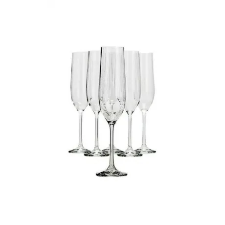 Набор бокалов для шампанского WATERFALL 6шт 190мл CRYSTALEX CR19...
