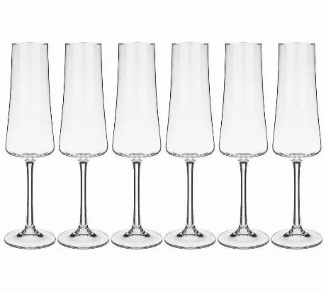 Набор бокалов для шампанского XTRA 6шт 210мл CRYSTALEX CR210104X