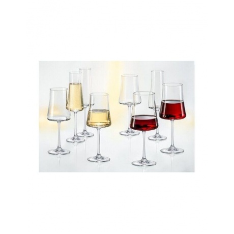 Набор бокалов для шампанского XTRA 6шт 210мл CRYSTALEX CR210104X - фото 9