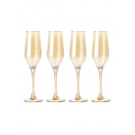 Набор бокалов для шампанского ЗОЛОТОЙ МЕД 4шт 160мл LUMINARC P9307 - фото 1