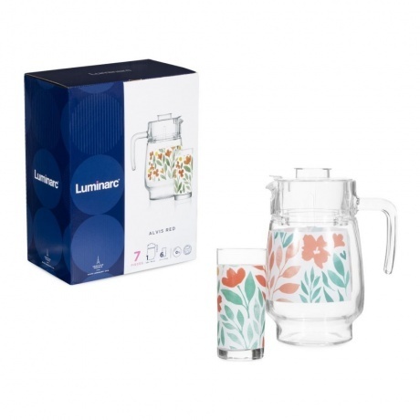 

Набор питьевой ALVIS RED 7 предметов LUMINARC Q9050