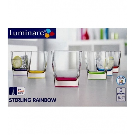 Набор стаканов STERLING RAINBOW 300мл низкий 6шт LUMINARC N0780 - фото 16