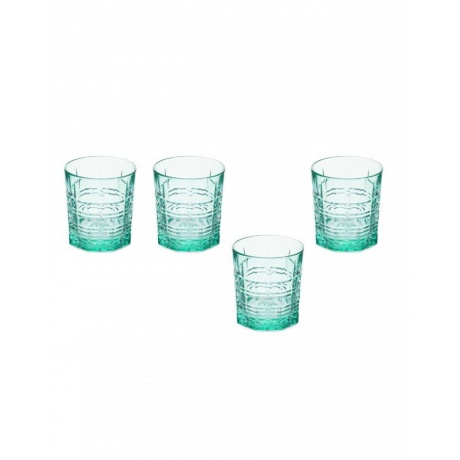 Набор стаканов ДАЛЛАС бирюзовый 4шт 300мл низкие LUMINARC O0133 - фото 3