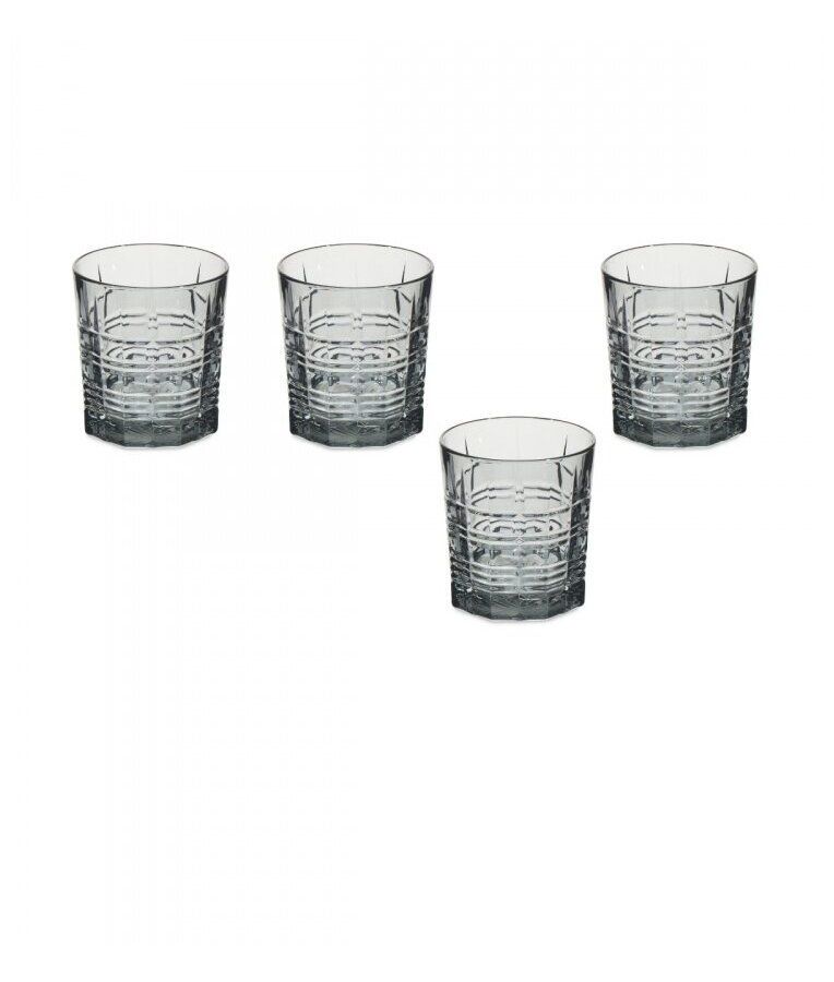 Набор стаканов ДАЛЛАС гранит 4шт 300мл низкие LUMINARC O0132 набор из 4 х стакана для виски nachtmann bossa nova 252 мл