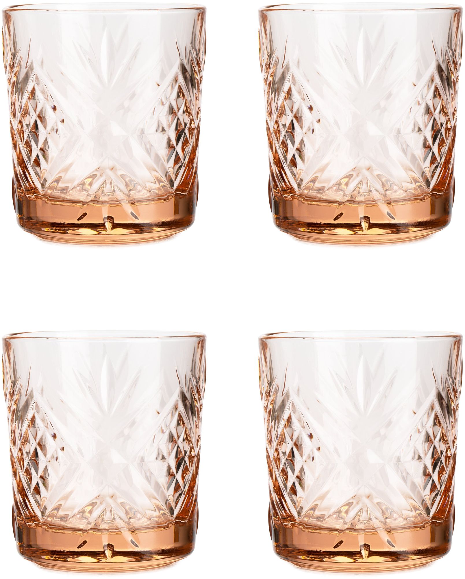 Набор стаканов ЗАЛЬЦБУРГ РОЗОВЫЙ 4шт 300мл низкие LUMINARC O0061 набор стаканов зальцбург розовый 4шт 380мл высокие luminarc o0062