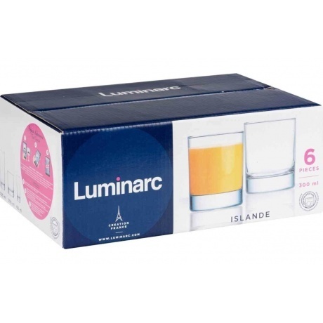 Набор стаканов ИСЛАНДИЯ 6шт 300мл низкие LUMINARC J0019 - фото 8