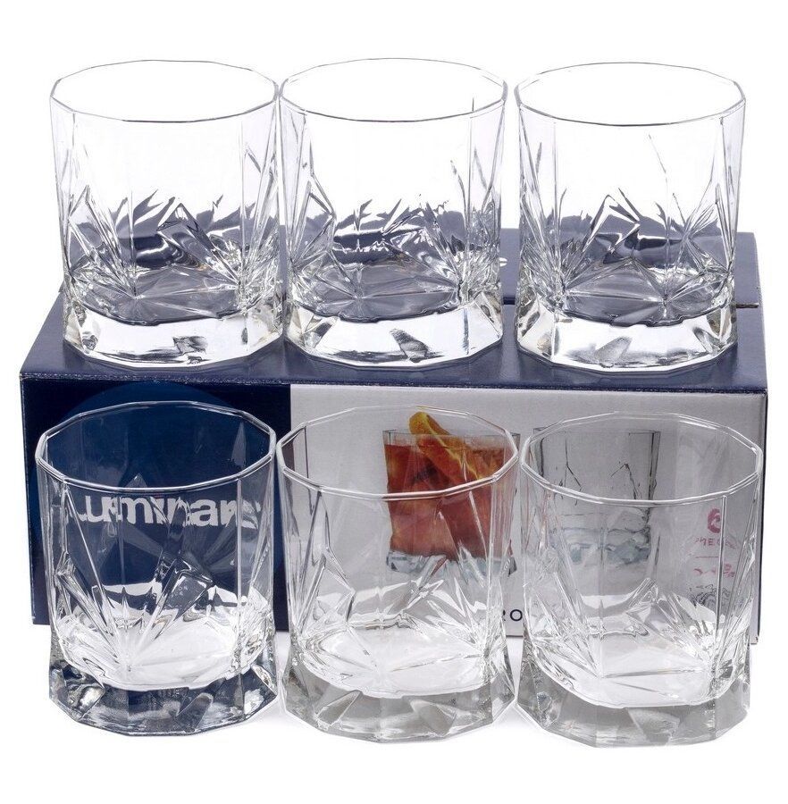 Набор стаканов РОШ 340мл 6шт низкие LUMINARC P7349 подарочный набор стаканов для коньяка стандарт мчс