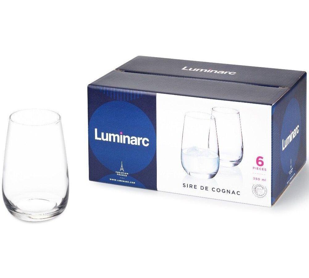 Набор стаканов СИР ДЕ КОНЬЯК 6шт 350мл высокие LUMINARC P6485 набор стаканов lisbonne 6шт 330мл высокие luminarc v0402