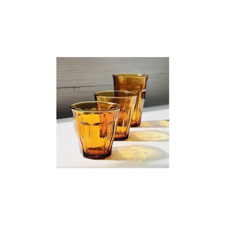 Набор стаканов французских PICARDIE AMBER 6шт 250мл DURALEX 1027DB06C1111 - фото 16