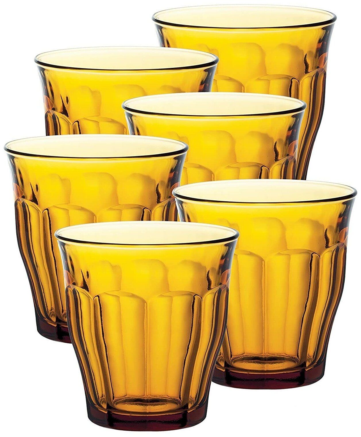 Набор стаканов французских PICARDIE AMBER 6шт 310мл DURALEX 1028DB06C0111 набор стаканов французских picardie marine 6шт 250мл duralex 1027bb06a0111