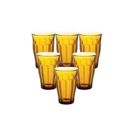 Набор стаканов французских PICARDIE AMBER 6шт 360мл DURALEX 1029...