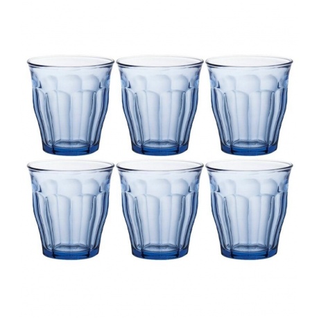 Набор стаканов французских PICARDIE MARINE 6шт 250мл DURALEX 1027BB06A0111 - фото 3