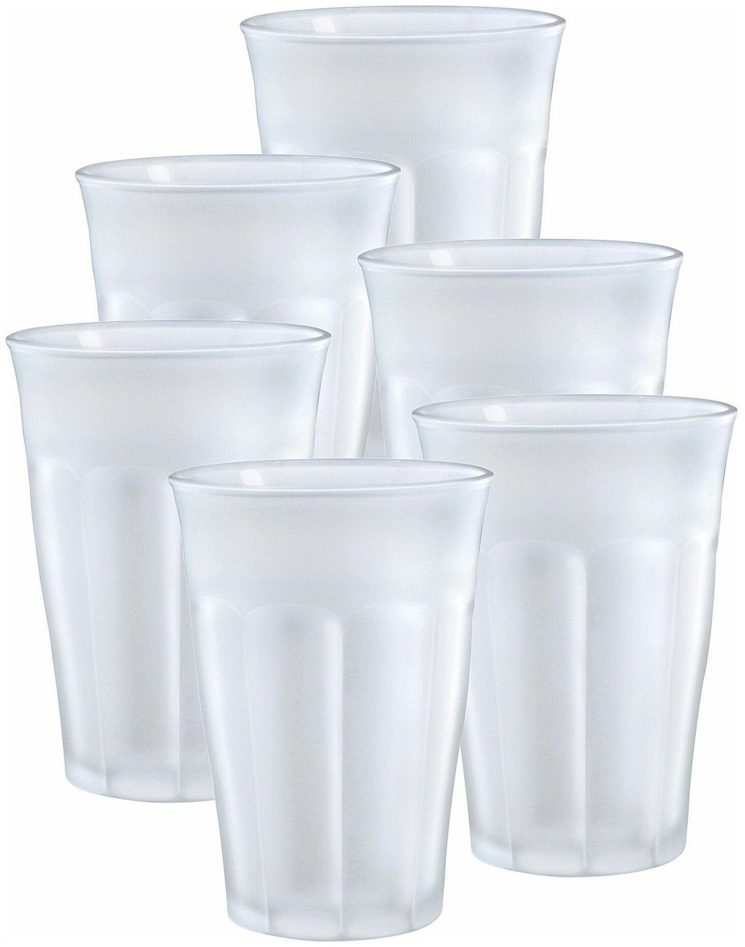 Набор стаканов французских PICARDIE матовые 6шт 360мл DURALEX 1029SR06C11SG набор стаканов французских picardie marine 6шт 250мл duralex 1027bb06a0111